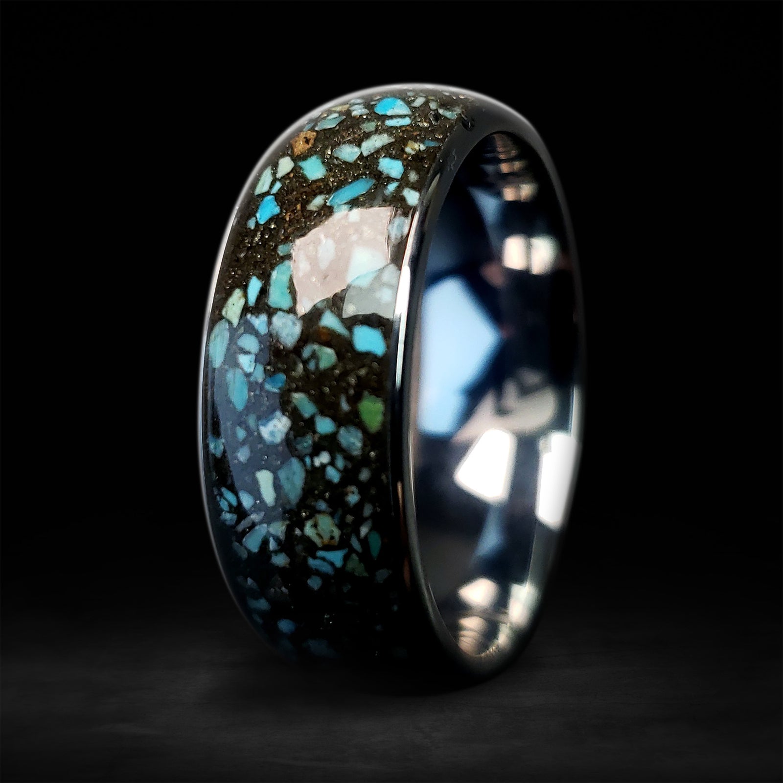 T-Rex & New Mexico Turquoise Ring