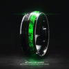 Afterglow Series Campo Del Cielo Meteorite Green Glow Ring